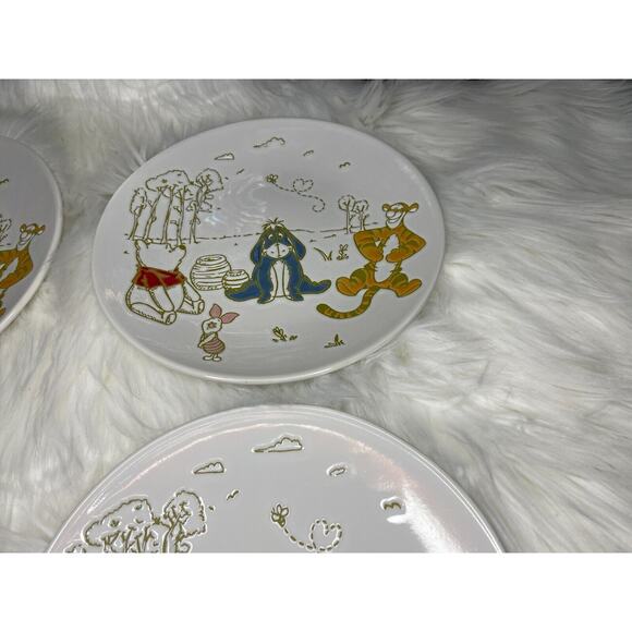 Disney Winnie The Pooh Decorative Plate Set x4 New Piglet and Friends - Picture 6 of 9